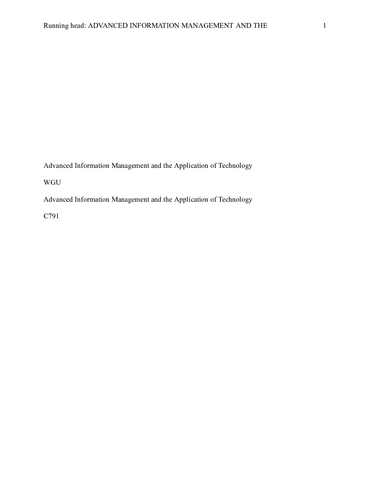 Preview image of RevisedAdvancedInformationManagementandtheApplicationofTechnology (1).docx    Advanced Inf document